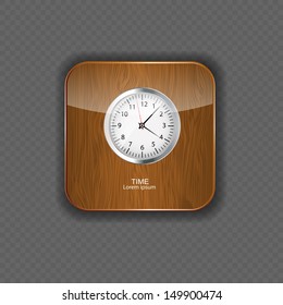 Watch wood application icons