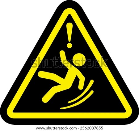 The watch your step sign isolated on white background