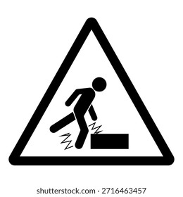 Watch Your Step Symbol Sign,Vector Illustration, Isolated On White Background Label. EPS10