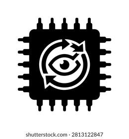 Watchdog Reset Chip IC Icon Vector Design