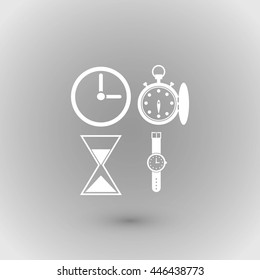 Watches and clock icons