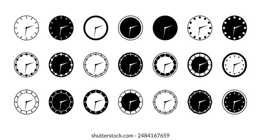 Watches, clocks, Dial. Illustration. Analog clock. 