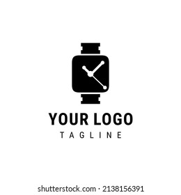 Watches frame logo design template