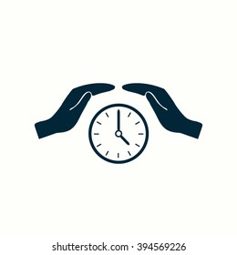 watches and hand web icon