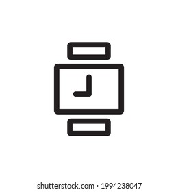 watches icon or logo vector illustration of isolated sign symbol, vector illustration with high quality black outline.
