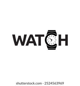 Watches with letter C logo design. Watches logotype design