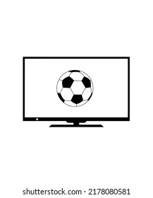 watching football icon vector illustration logo template