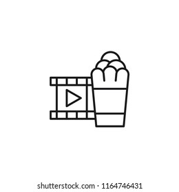 Watching movie icon. Cinema symbol modern, simple, vector, icon for website design, mobile app, ui. Vector Illustration