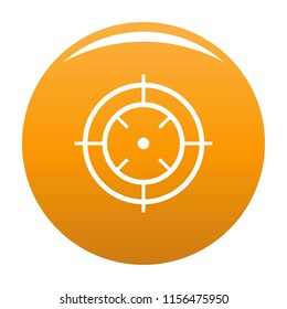 Watching of radar icon. Simple illustration of watching of radar vector icon for any design orange