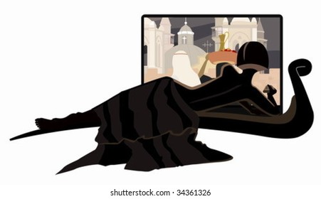 Watching TV