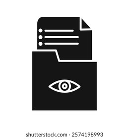 Watchlist icon Simple thin line flat symbol