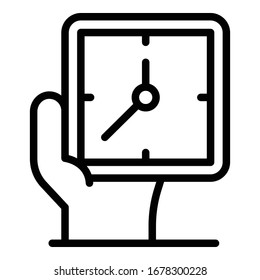 Watchmaker repair icon. Outline watchmaker repair vector icon for web design isolated on white background