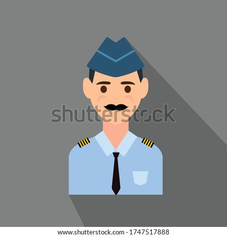 Watchman Character Design Flat ICon