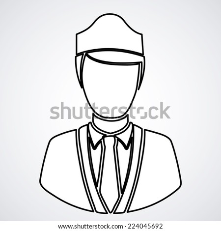 Watchmen design over white background, vector illustration