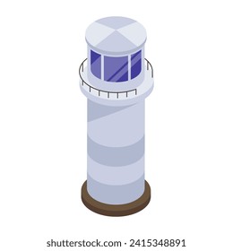 A watchtower icon in isometric design 