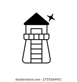 Watchtower Icon vector stock illustration