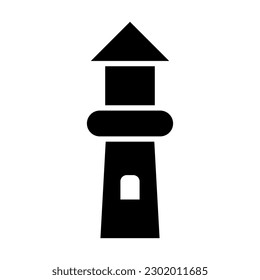 Diseño de iconos de glifos de la torre de observación