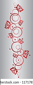 watelilies, red, vector 