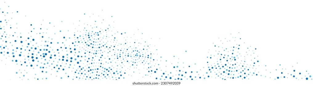 Abstrakter blauer Hintergrund geometrischer Formen. Rundschmuck. Poster für Technologie, Medizin, Präsentationen, Business. Vektorgrafik	 Muster von Punkten, Partikeln, Molekülen, Fragmenten. 
