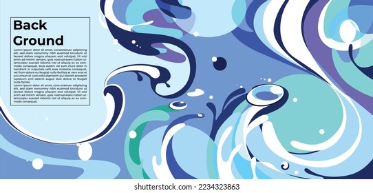 water abstract with geometric shapes and dots Colorful Abstract Banner Template with Dummy Text for Web Design, Landing Pages and Printables