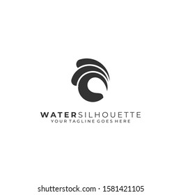 Water Abstract Illustration Vector Template. Suitable for Creative Industry, Multimedia, entertainment, Educations, Shop, and any related business