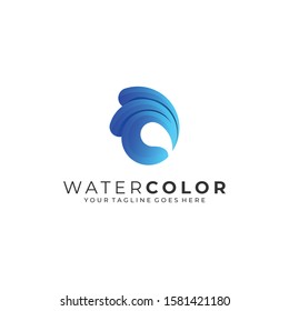 Water Abstract Illustration Vector Template. Suitable for Creative Industry, Multimedia, entertainment, Educations, Shop, and any related business