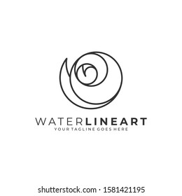 Water Abstract Illustration Vector Template. Suitable for Creative Industry, Multimedia, entertainment, Educations, Shop, and any related business