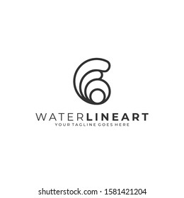 Water Abstract Illustration Vector Template. Suitable for Creative Industry, Multimedia, entertainment, Educations, Shop, and any related business