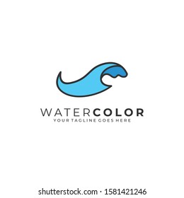 Water Abstract Illustration Vector Template. Suitable for Creative Industry, Multimedia, entertainment, Educations, Shop, and any related business