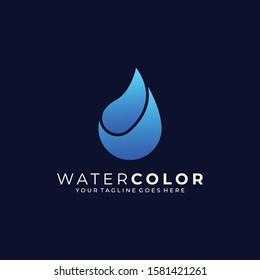 Water Abstract Illustration Vector Template. Suitable for Creative Industry, Multimedia, entertainment, Educations, Shop, and any related business