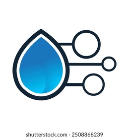 water abstract logo for chemistry science
