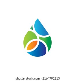 Water Abstract Logo, Water Simple Logo, Drop Water Logo