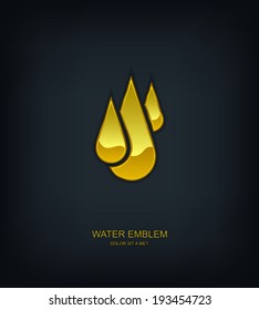 Water abstract vector template design emblem logo, Ecology, Business technology universal idea, Vector illustration Eps 10
