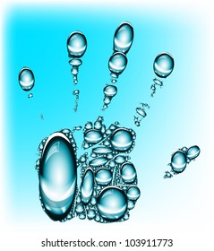 Water. Abstraction a vector background. eps 10. Mother Earth. A vector