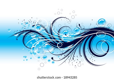 Water abstraction. Vector illustration for design.