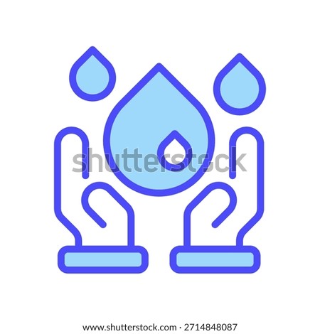 Water Access Policy Line Icon, Outline Symbol for Clean Supply, Drink Source, Liquid Hygiene, Public Tap, and Aqua Regulation. Vector Sign Icon.