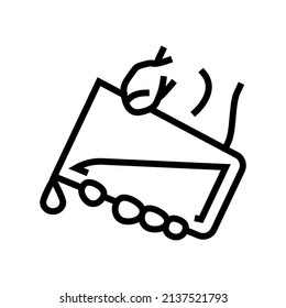 water add line icon vector. water add sign. isolated contour symbol black illustration