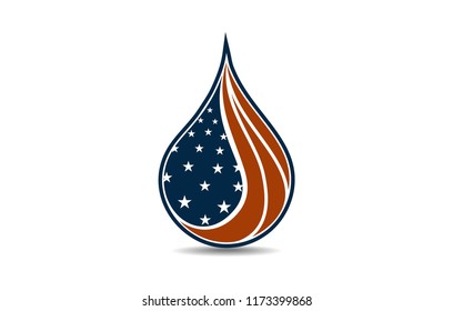 water america vector logo template