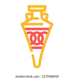 water amphora color icon vector. water amphora sign. isolated symbol illustration