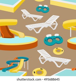 Water amusement park pattern