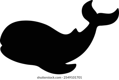 Water Animals Silhouette Vector Illustration