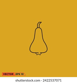 Icono de manzana de agua diseño vector gráfico de plantilla, signo y símbolo  