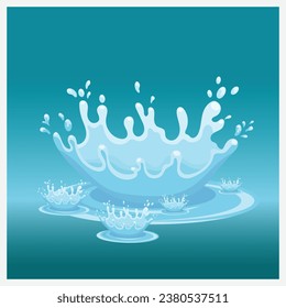 Ilustración Aislada Del Arco Del Agua. vector