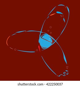 the water atom at boiling point