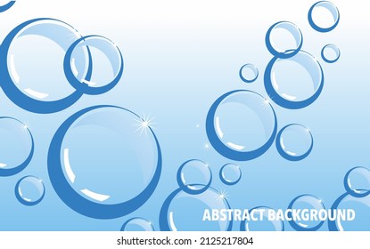 water background blue with bubble vector
