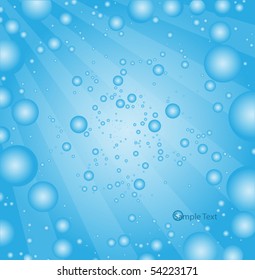 Water background from bubbles