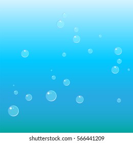 Water background, bubbles.