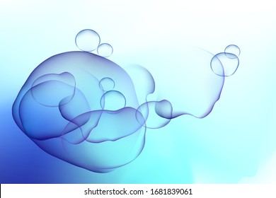 Water background with bubbles.Art design for your design project. Vector illustration 