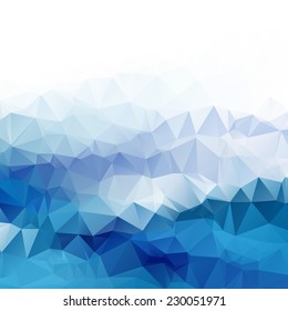 water background digital mosaic vector abstraction vector modern scene with polygon object pattern for design water background digital mosaic vector line abstract scene glass cloud modern site blue cl