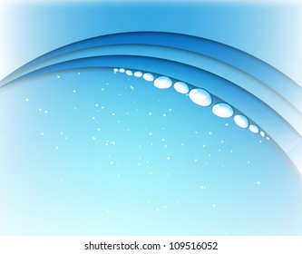 Water background. Illustration of a fresh and clean water